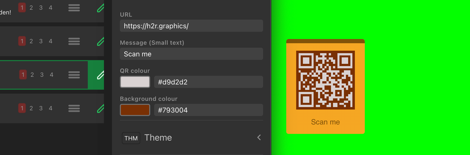 QR code with customisation