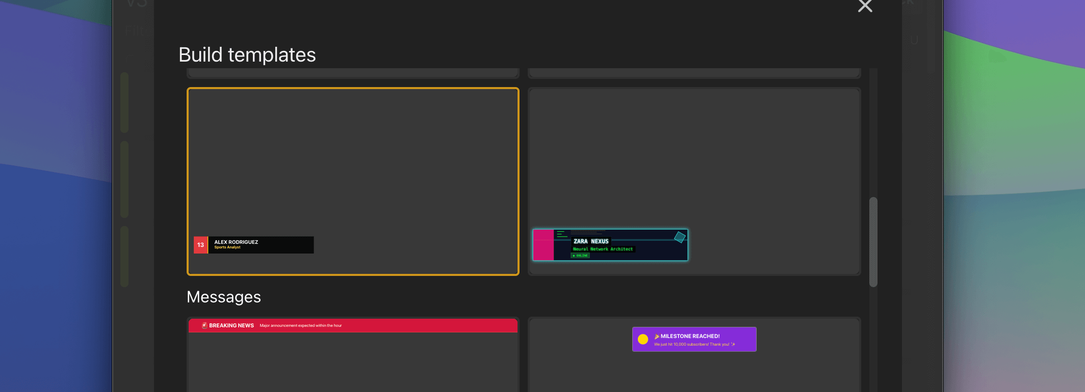 Lower third template examples