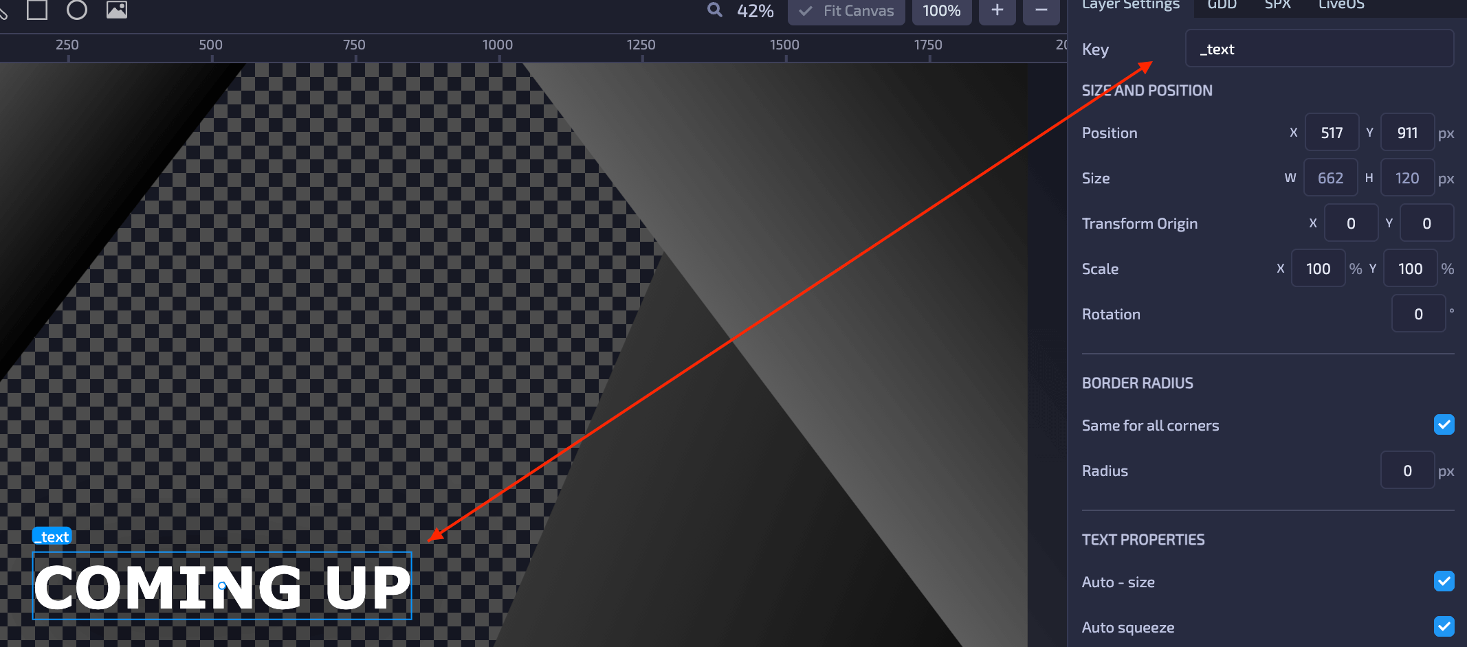 Adding a Key in Loopic