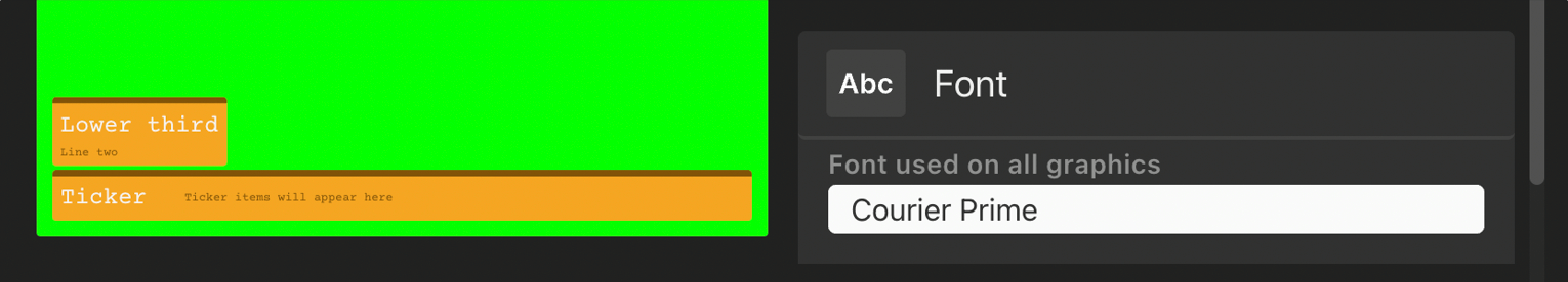 Adding a font in H2R Graphics