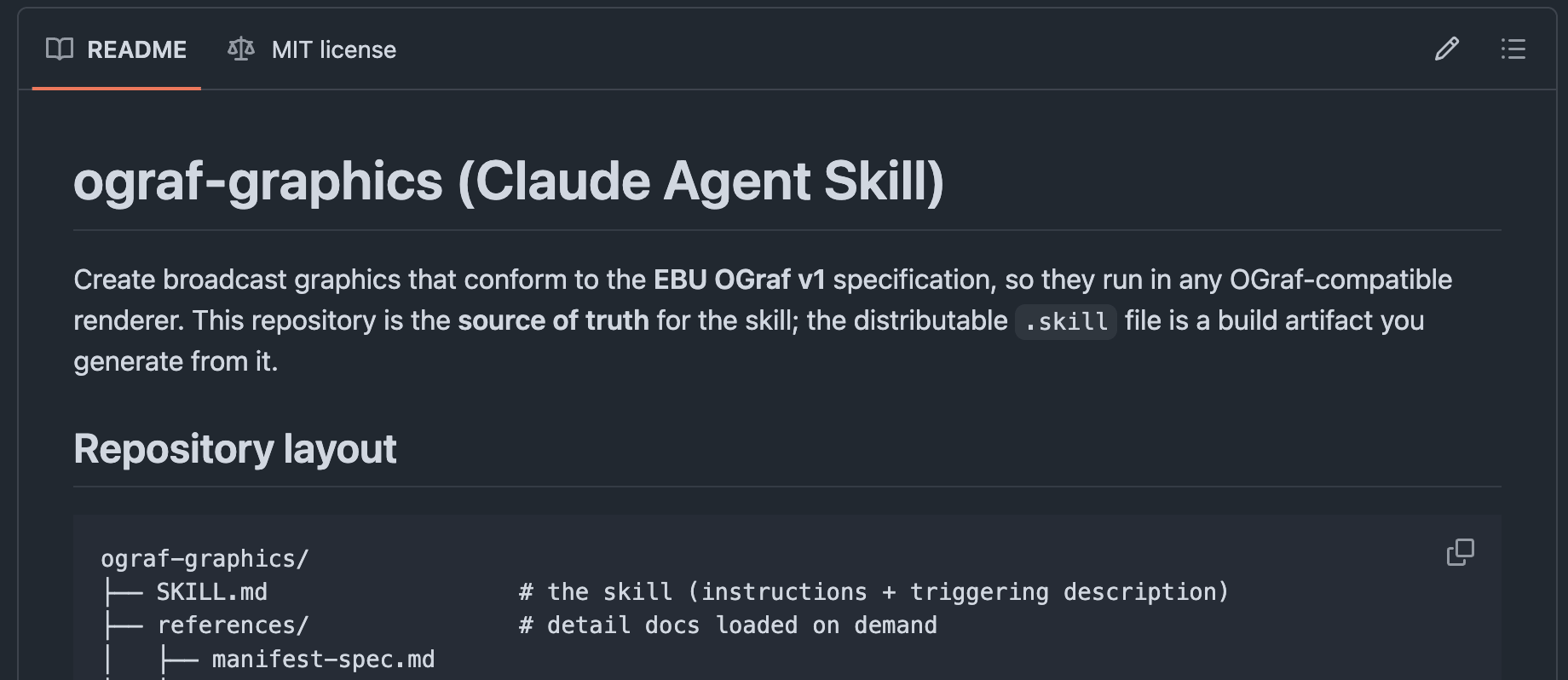 The OGraf Graphics Skill on GitHub