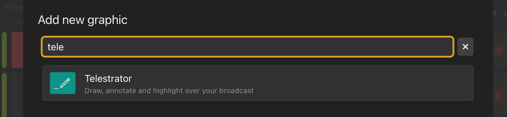 Opening the Telestrator