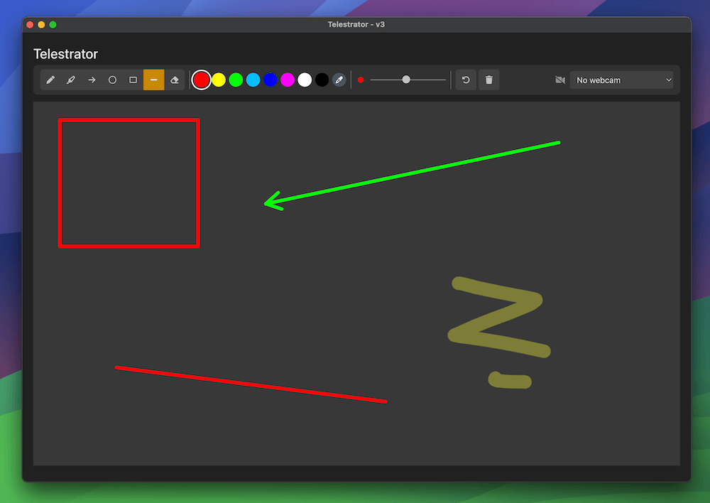 The Telestrator in action