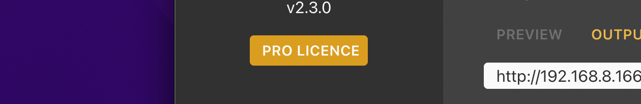 Pro licence button in H2R Graphics